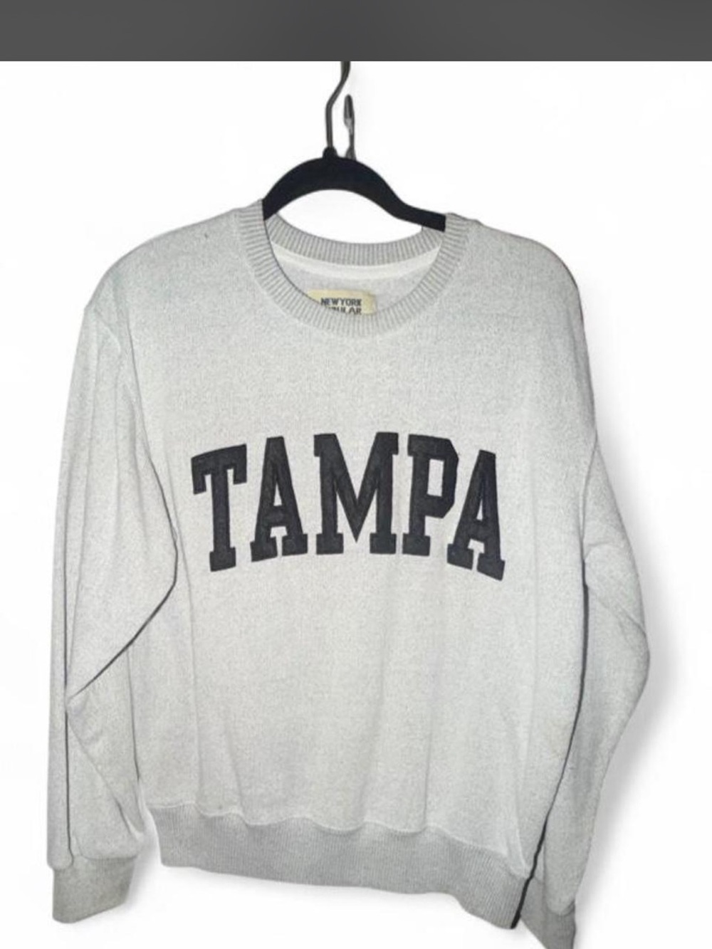 Tampa Graphic Crewneck Sweatshirt - Light Gray